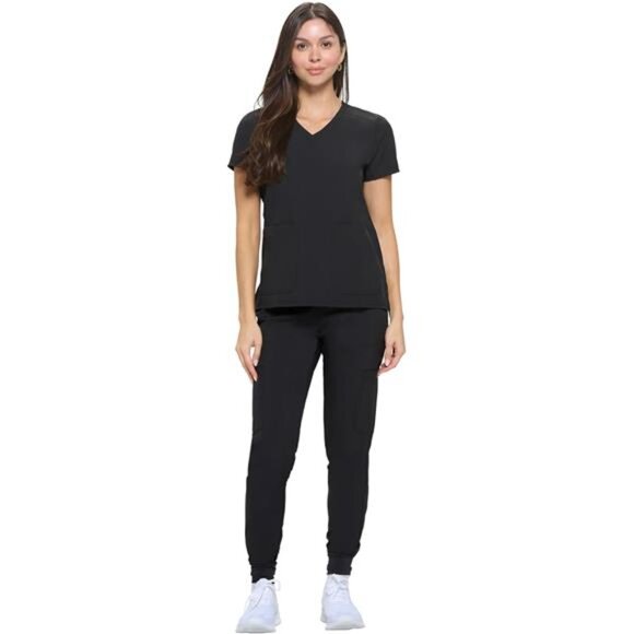 Natural Uniforms Womens Essential Cool Stretch Jogger Scrub Set with Regular - Picture 2 of 6